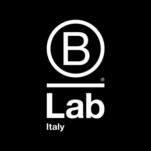 b lab italy logo white on black