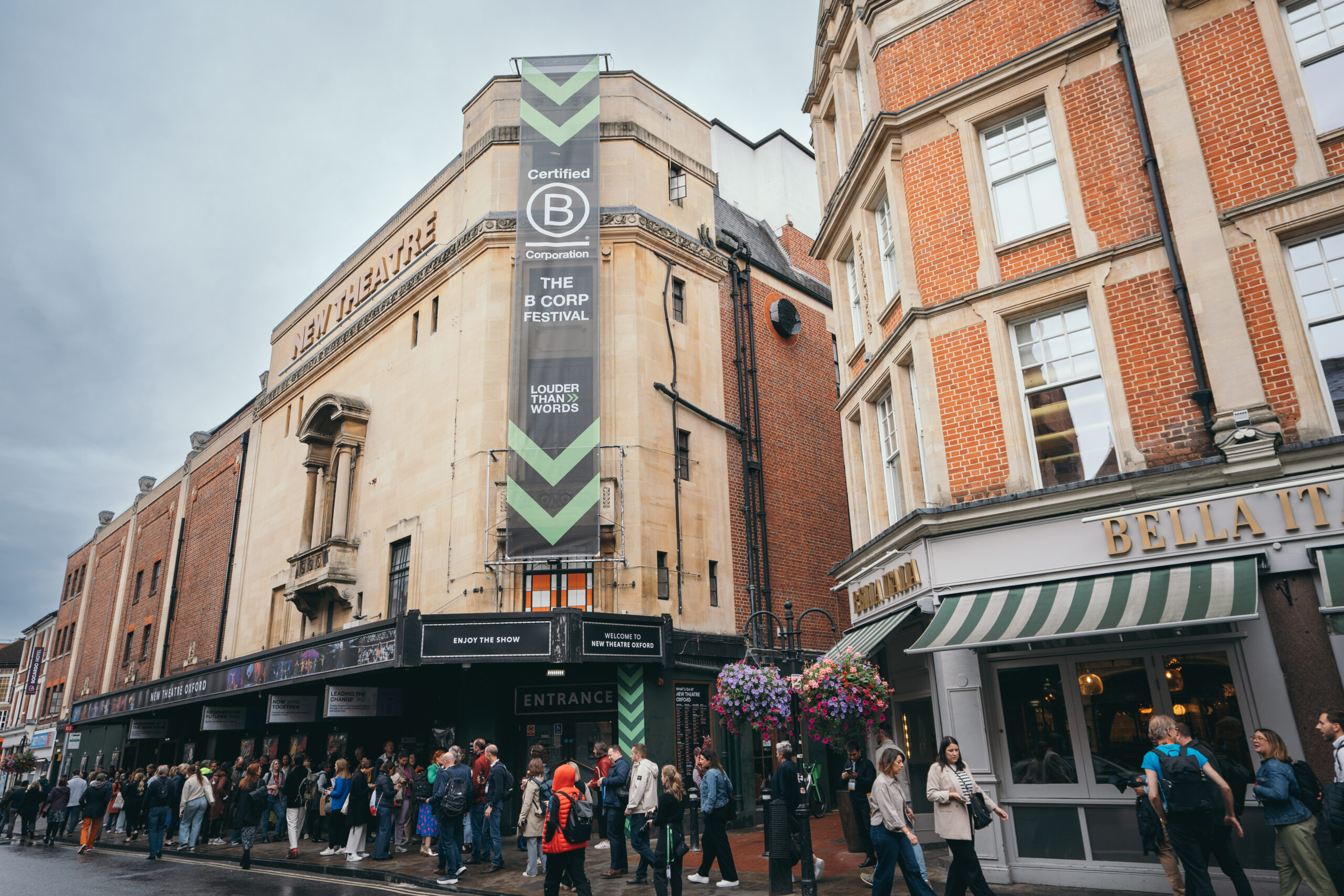 Outside of New Theatre in Oxford; Credit: Mykola Romanovsky for B Lab Uk